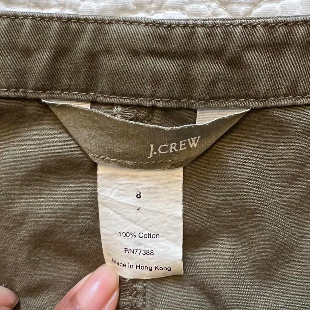 J.Crew, Khaki green mini skirt, size 8 - Picture 3 of 3